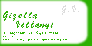 gizella villanyi business card